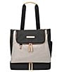 Color:Black/Sand - Image 1 - Colorblock Pivot Backpack/Tote Diaper Backpack