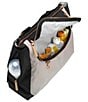 Color:Black/Sand - Image 4 - Colorblock Pivot Backpack/Tote Diaper Backpack