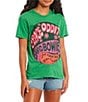 Color:Green - Image 1 - Dbo Space Oversized Graphic T-Shirt
