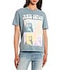 Color:Light Blue - Image 1 - Janis Squares Graphic T-Shirt