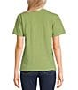 Color:Military Green - Image 2 - Matisse Open Window Graphic T-Shirt