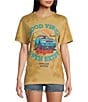 Color:Natural - Image 1 - Short Sleeve Good Vibes Unisex T-Shirt