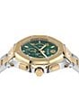 Color:Two Tone - Image 2 - Men's Chrono Royal Two Tone Stainless Steel Bracelet Watch