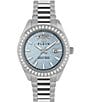 Philipp Plein Men's Date Superlative Crystal Quartz Analog Stainless Steel Bracelet Watch, Color:Silver - Image 1