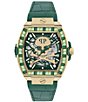 Philipp Plein Men's The Keleton 2.0 Automatic Leather Strap Watch - Image 1