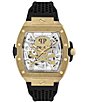 Philipp Plein Men's The Keleton Frosted Automatic Silicone Strap Watch - Image 5