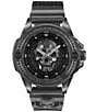 Color:Grey - Image 1 - Men's The Kull Synthetic Quartz Analog Grey Silicone Strap Watch