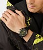 Color:Black - Image 5 - Sport Wildcat Green Detail Chronograph Men's Watch