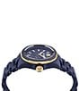 Color:Blue - Image 2 - The Scratch Women's Silicone Bracelet Chronograph Watch
