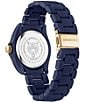 Color:Blue - Image 3 - The Scratch Women's Silicone Bracelet Chronograph Watch