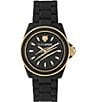 Color:Black - Image 1 - The Scratch Women's Silicone Bracelet Chronograph Watch