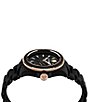 Color:Black - Image 2 - The Scratch Women's Silicone Chronograph Watch
