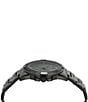 Color:Black - Image 2 - Touchdown Black Stainless Steel Men's Bracelet Watch