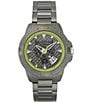 Color:Gray - Image 1 - Touchdown Men's Gunmetal Bracelet Watch