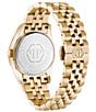 Color:Gold - Image 2 - Women's Date Superlative Crystal Quartz Analog Gold Stainless Steel Bracelet Watch