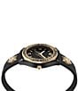 Philipp Plein Women's Eclipse Analog Gold Silicone Strap Watch, Color:Black - Image 2