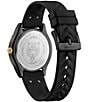Philipp Plein Women's Eclipse Analog Gold Silicone Strap Watch, Color:Black - Image 3