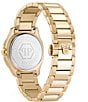Color:Gold - Image 2 - Women's Spectre Crystal Quartz Analog Gold Stainless Steel Watch