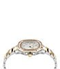 Color:Two Tone - Image 3 - Women's Spectre Crystal Quartz Analog Two Tone Stainless Steel Watch