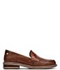 Color:Cuero - Image 2 - Aldaya W8J Water Resistant Leather Penny Loafers