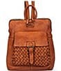 Pikolinos Faura Leather Woven Backpack - Image 1