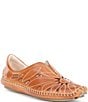 Color:Brandy - Image 1 - Jerez Floral Leather Cut-Out Detail Slip-On Moccasins