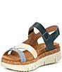 Color:River - Image 4 - Palma Leather Platform Sandals