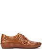 Color:Brandy - Image 1 - Puerto Vallarta Leather Perforated Loafers