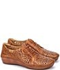 Color:Brandy - Image 3 - Puerto Vallarta Leather Perforated Loafers
