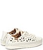 Color:Nata - Image 2 - Soller Leather Hidden Wedge Slip On Sneakers