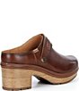 Pikolinos Sort Leather Clogs - Image 2