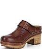 Pikolinos Sort Leather Clogs - Image 4