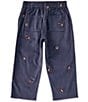 Pink Chicken Boys Jackson Horse Embroidered Canvas Pull On Pants - Image 2