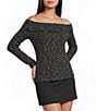 Pink Robin Off The Shoulder Foldover Flare Sleeve Top - Image 5