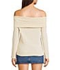 Pink Robin Off The Shoulder Foldover Flare Sleeve Top - Image 2
