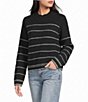 Pink Robin Striped Long Sleeve Sweater - Image 1
