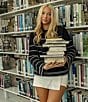Pink Robin Striped Long Sleeve Sweater - Image 5