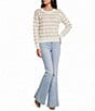 Pink Robin Striped Long Sleeve Sweater - Image 3