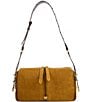 PINKO Classic 24 Suede Shoulder Bag - Image 1