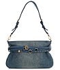 PINKO Denim Mini Belt Shoulder Bag - Image 1