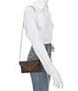 PINKO Flat Purse Suede Mini Turquoise Stud Shoulder Bag - Image 4