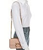 PINKO Mini Love Bag One Chevron Convertible Shoulder / Crossbody Bag, Color:PINK - Image 4