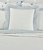Color:French Blue - Image 3 - Amherst Channel Quilted Stitch Reversible Square Pillow