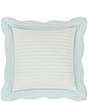 Color:Duck Egg - Image 1 - Amherst Channel Quilted Stitch Reversible Square Pillow