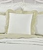 Color:Green - Image 3 - Amherst Channel Quilted Stitch Reversible Square Pillow