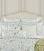 Color:Duck Egg - Image 4 - Cassia Quilt Collection 20#double; Square Floral Quilted Decorative Pillow