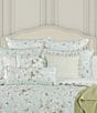 Color:Duck Egg - Image 4 - Cassia Quilt Collection Quilted Boudoir Decorative Reversible Floral Pillow