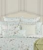 Color:Duck Egg - Image 3 - Cassia Quilt Collection Watercolor Floral Quilted Pillow Sham