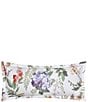 Color:Ivory - Image 1 - Clara Collection Floral Watercolor Printed Lumbar Pillow