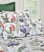 Color:Ivory - Image 2 - Clara Collection Floral Watercolor Printed Lumbar Pillow